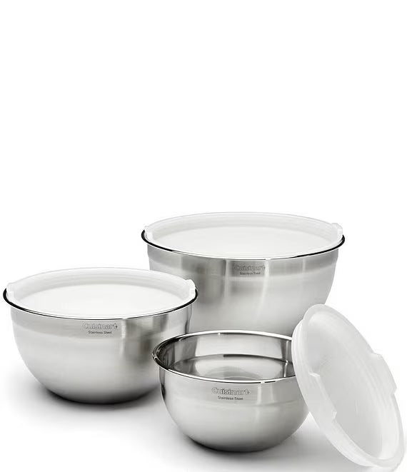 Mixing Bowl Set of 3 W/Lids (1.5qt,3qt,5qt)