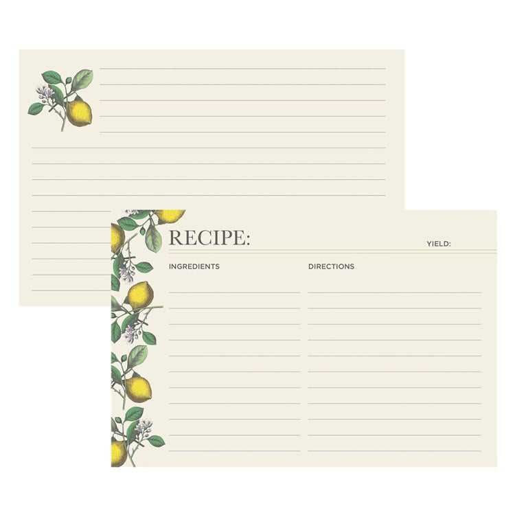 Lemon Recipe Card