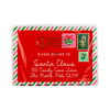 Letter to Santa Shaped Christmas Paper Serving Platters