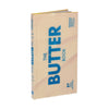 Beige book titled 'The Butter Book' with blue text on a white background
