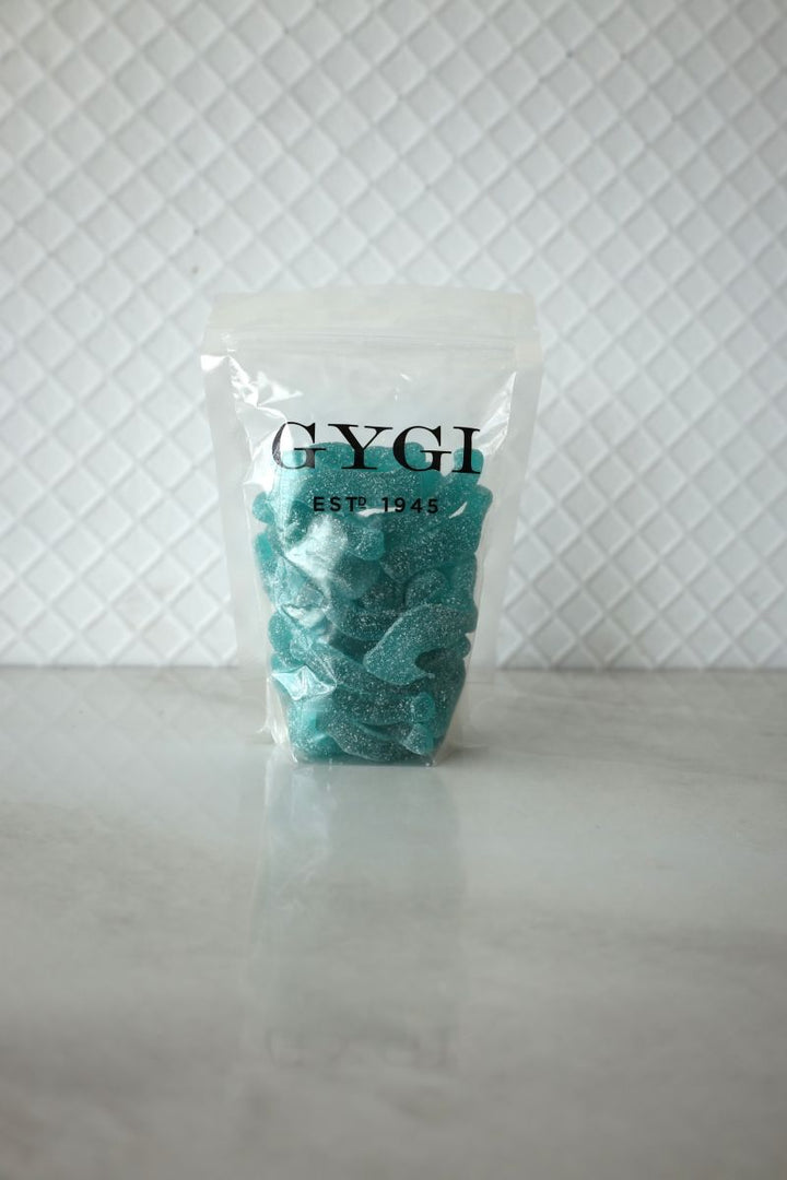 Gummy Sour Blue Razz Bottles