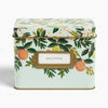 Citrus Floral Recipe Box