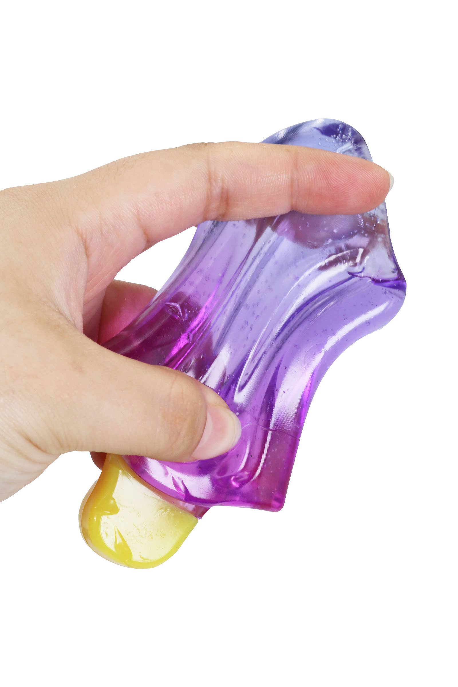 Jelly Popsicle Two-Tone Sticky Jiggly Mochi Squishy - 12 Pcs