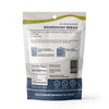 Package of homemade sourdough bread starter culture on a white background