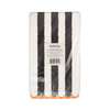 Black and Cream Striped Dinner Napkin