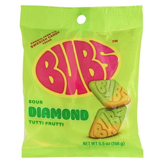 Bubs Diamonds Swedish Candy Tutti Fruiti 8/5.5oz