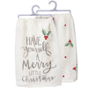 Have Yourself A Merry Christmas Holly Kitchen Towel