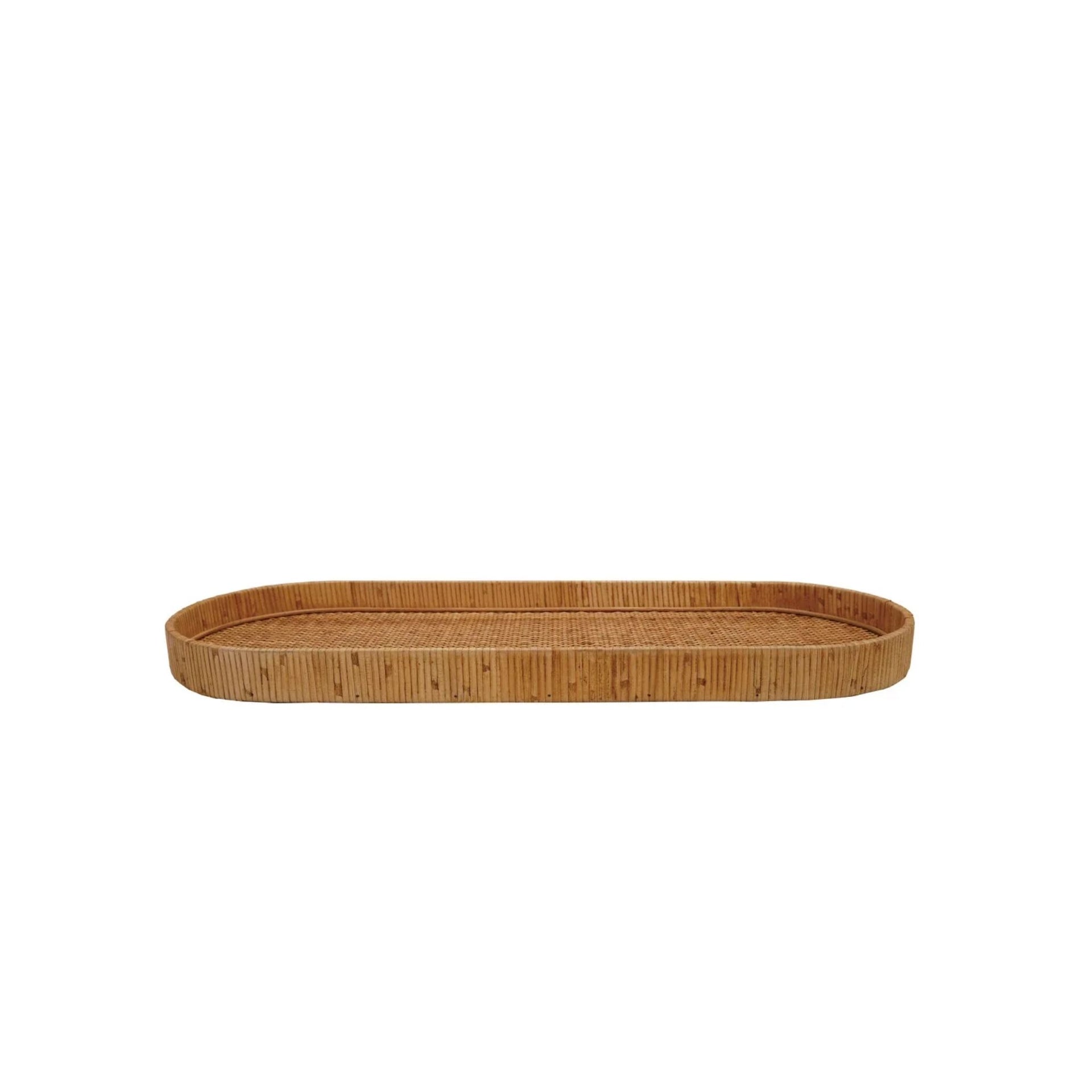 Rattan Tray Decorative Medium
