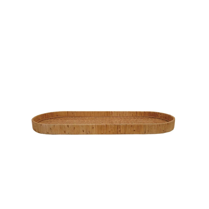 Rattan Tray Decorative Medium