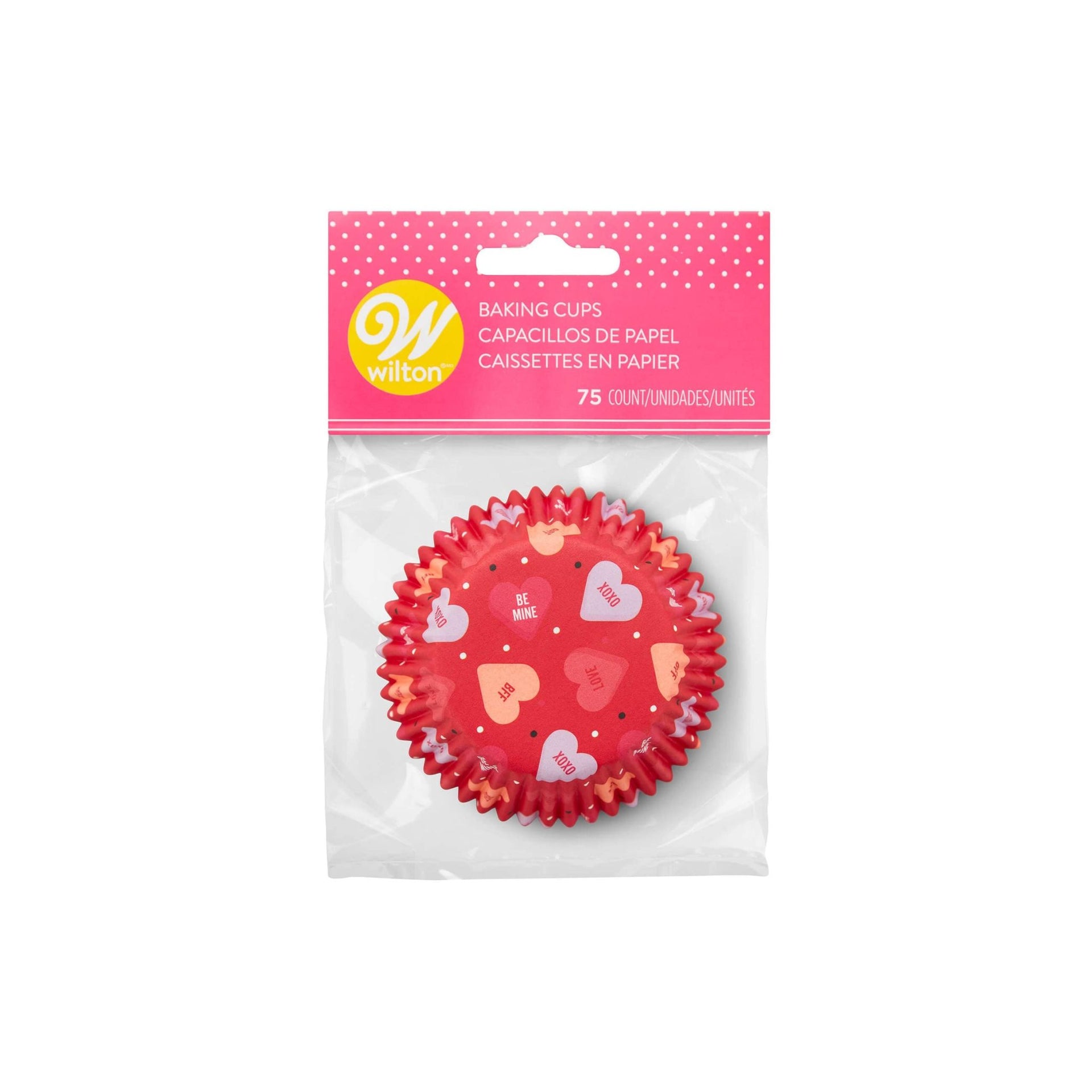 Standard Candy Hearts Baking Cups 24 ct