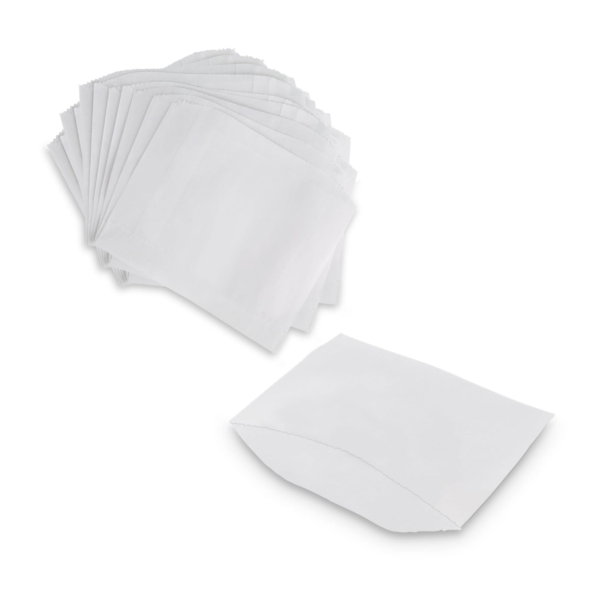 White Dry Wax Cookie Bag - Pack of 200