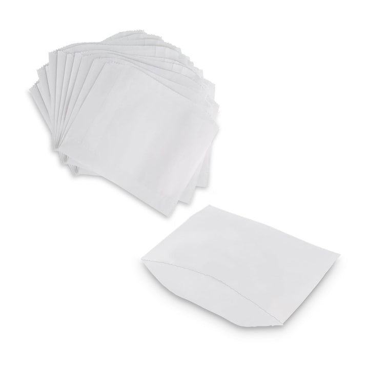 White Dry Wax Cookie Bag - Pack of 200