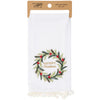 Merry Christmas Wreath Kitchen Towel