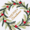 Merry Christmas Wreath Kitchen Towel