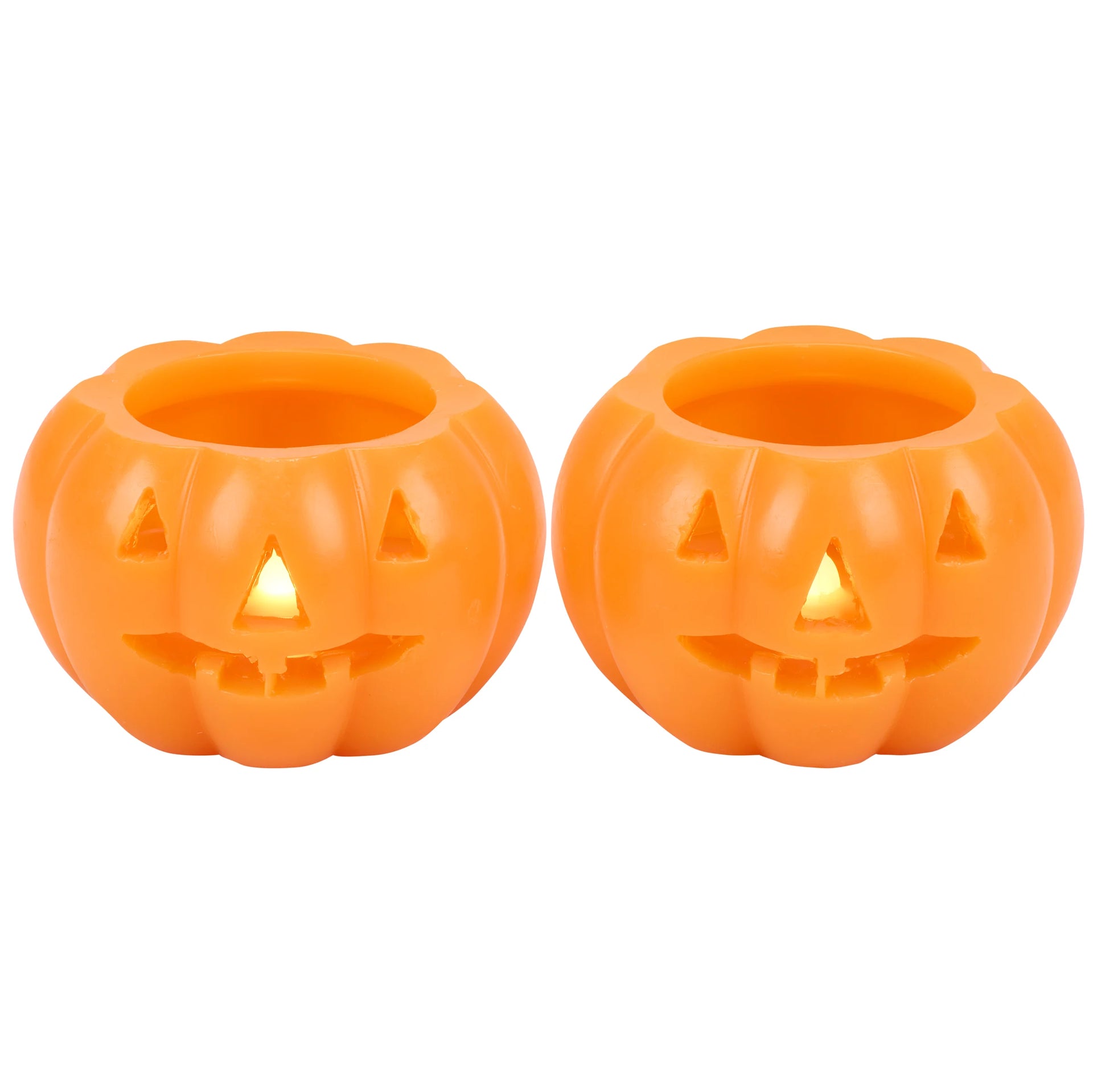 Pumpkin Flameless Candle Set