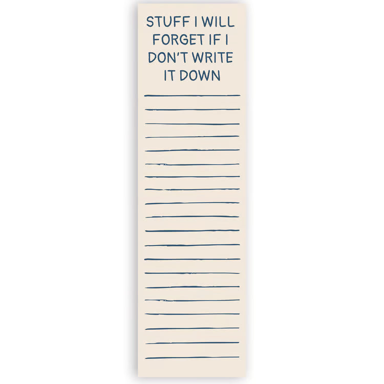 Stuff I will Forget List Pad