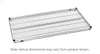 Super Erecta Wire Shelf,14"X48",Chrome