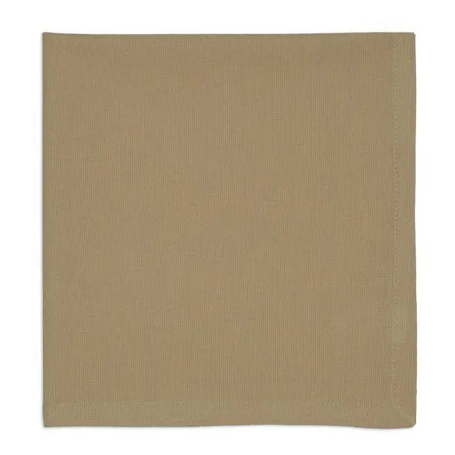 Beige woven napkin on a white background