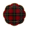 Red Plaid Christmas 9" Paper Dinner Plates