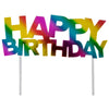 Rainbow Happy Birthday Cake Topper(DIS)