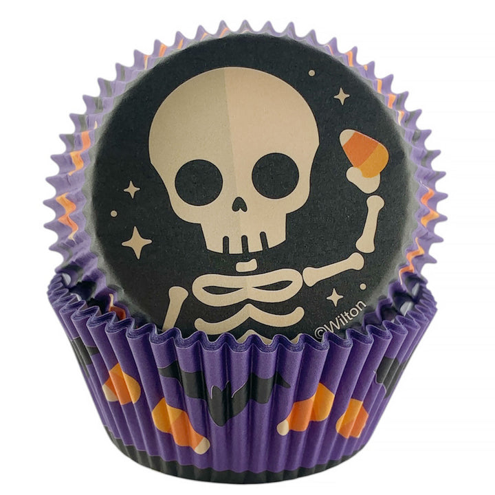 Halloween Baking Cup Skeleton 24ct