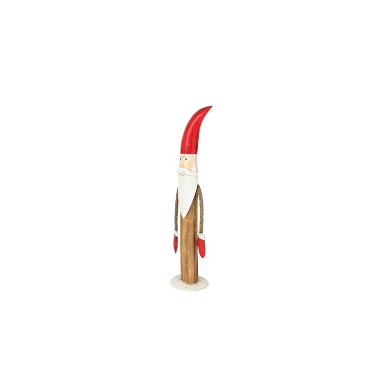 Metal/Wood Painted Santa