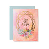 Card, Gold Foil I love you and like you (dis)