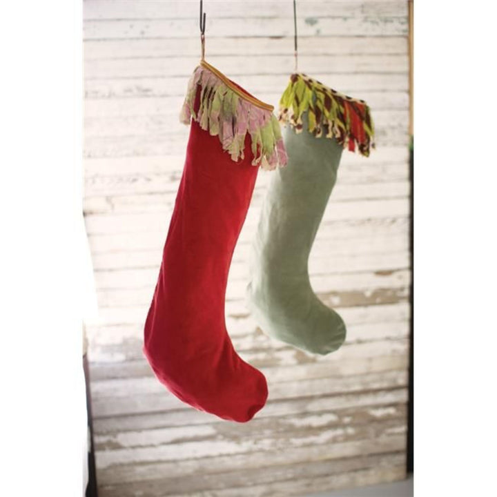 Velvet Stockings Red/Green (dis)