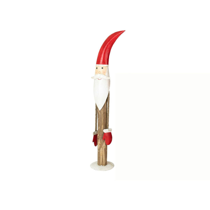 Metal/Wood Painted Santa Large (dis)