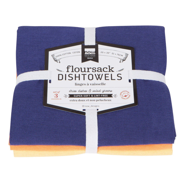 Dusk Apricot Sunray Floursack Dishtowel