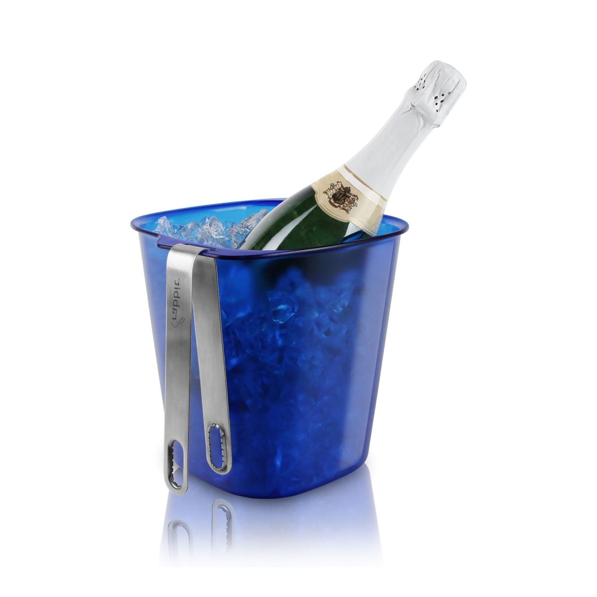 Ice Bucket W/Tongs Stainless Steel 4qt