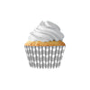 Cupcake Liner Chevron Silver