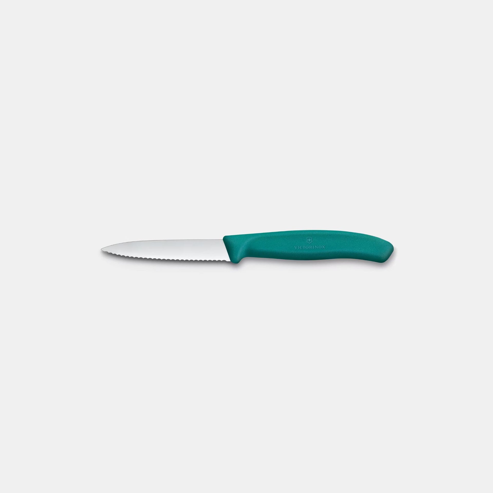 Paring 3-1/4" Serrated Spear Point Green