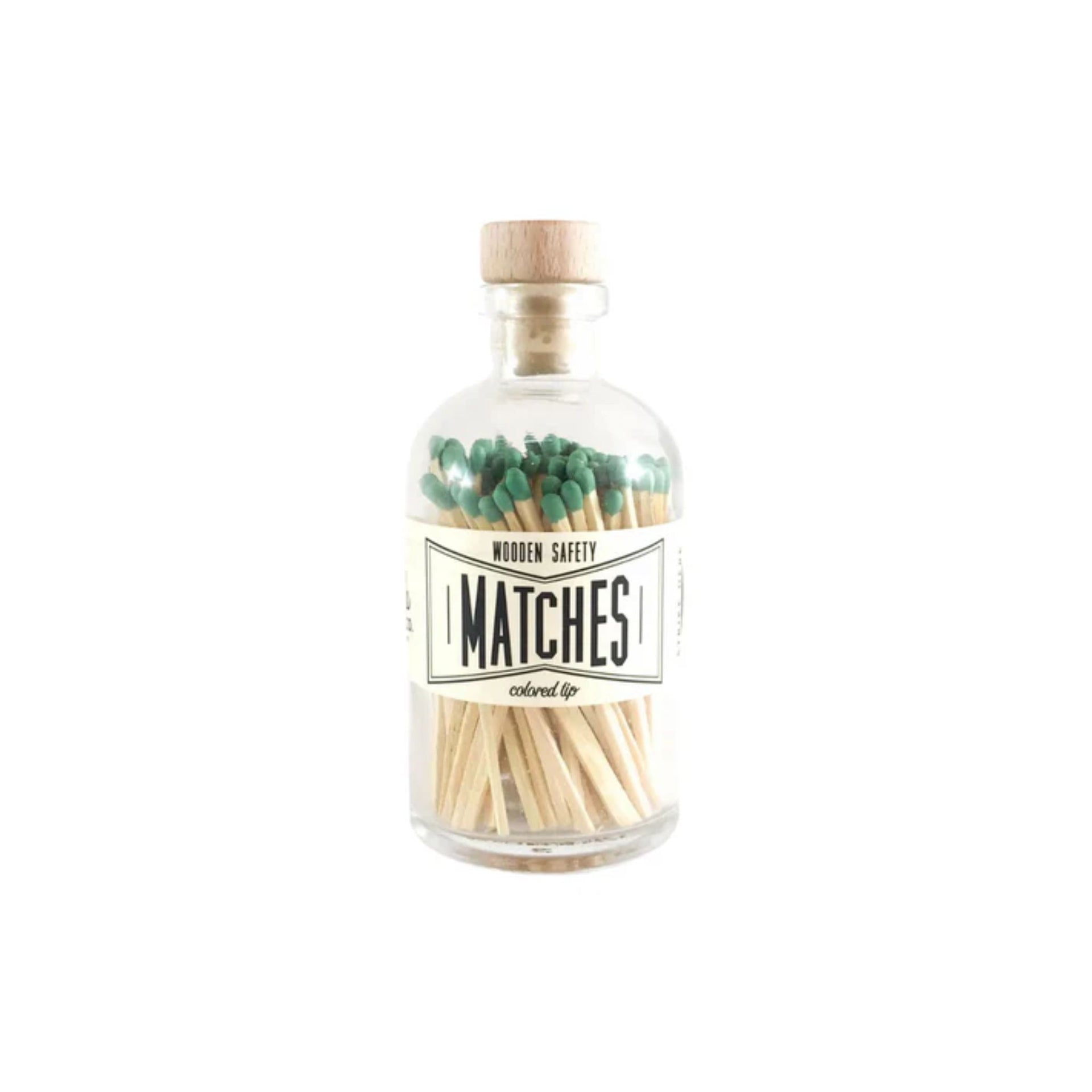 Matches Mini Apothecary Jar- Green (dis)