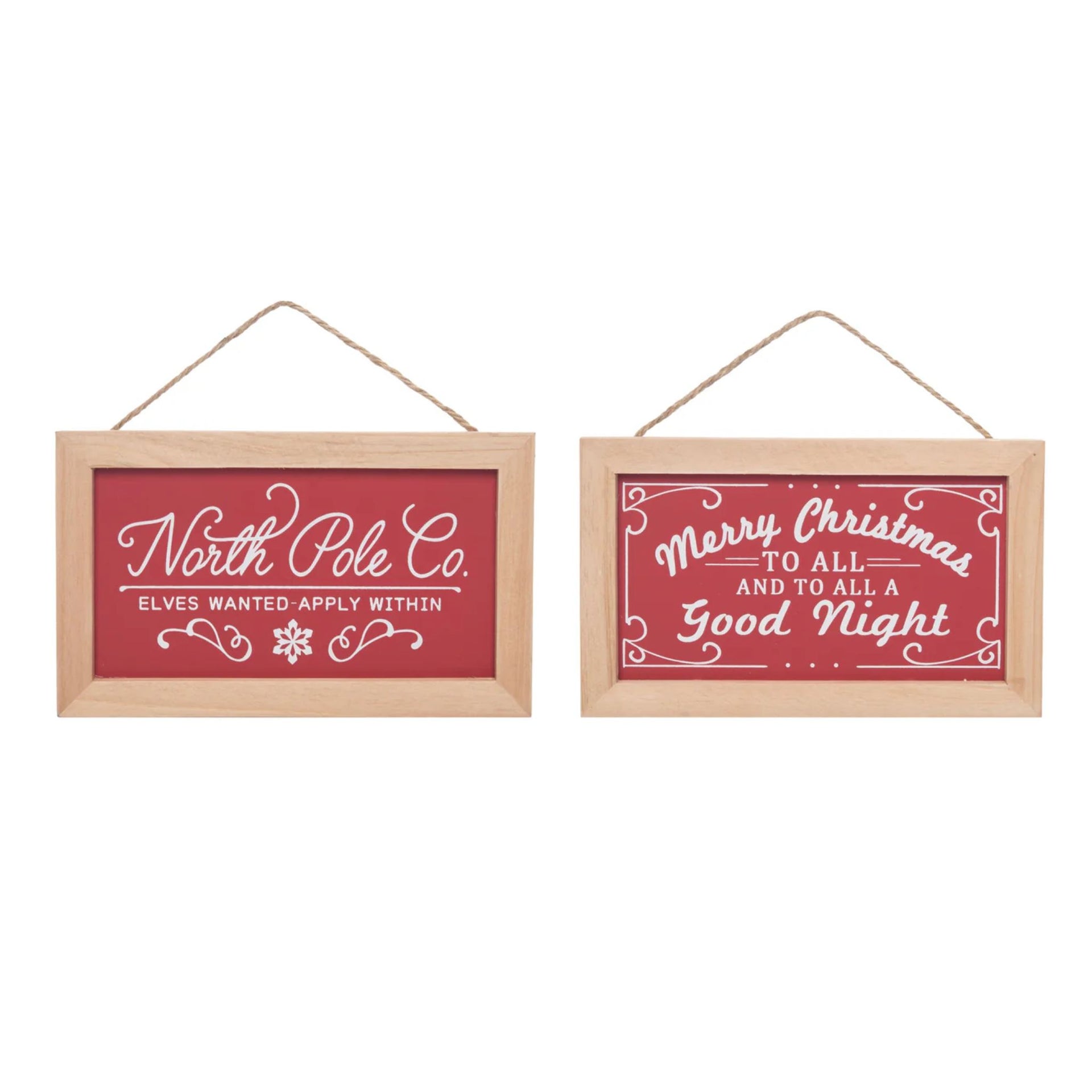Framed North Pole Wall Decor