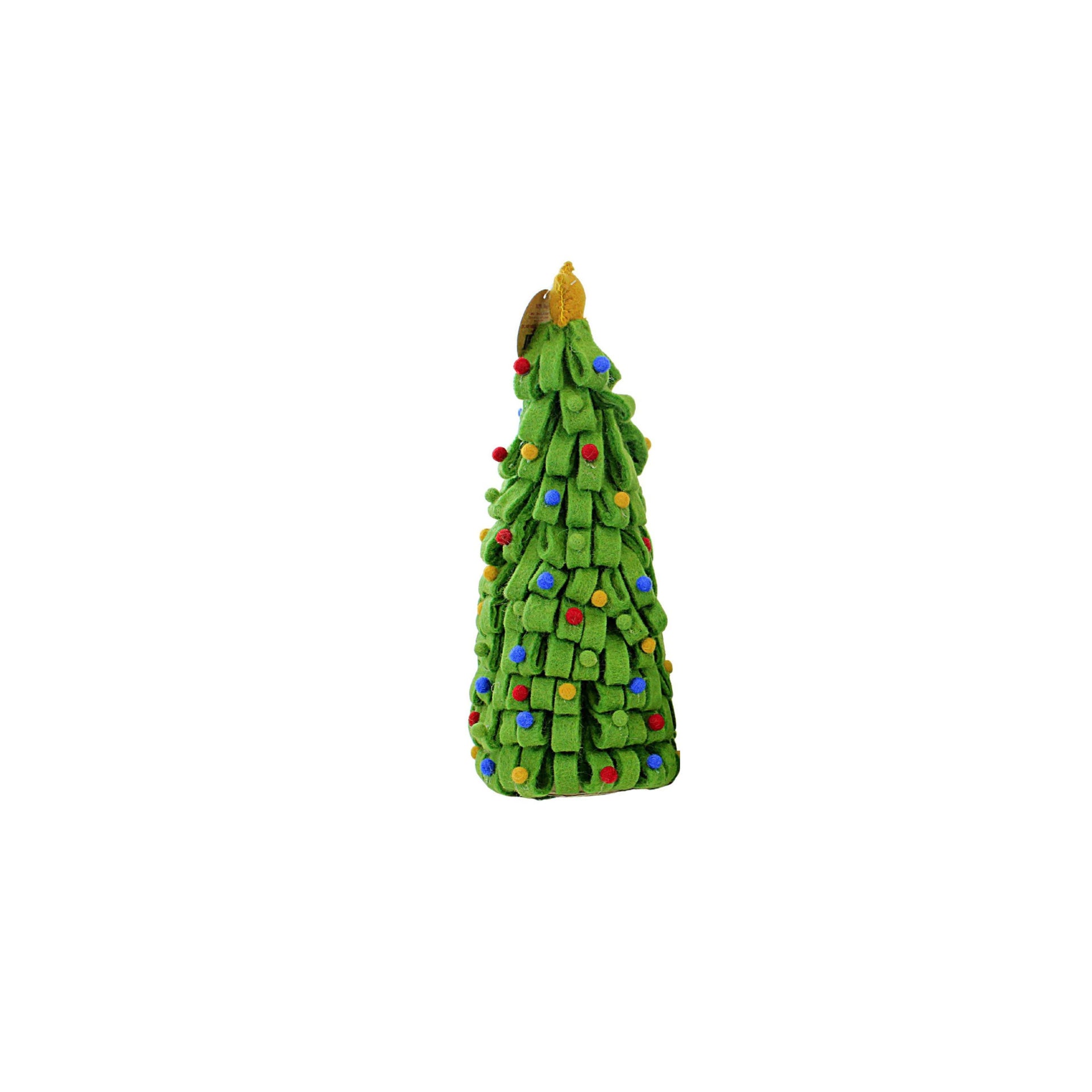 Felt Green Pom Pom Tree Set - Large