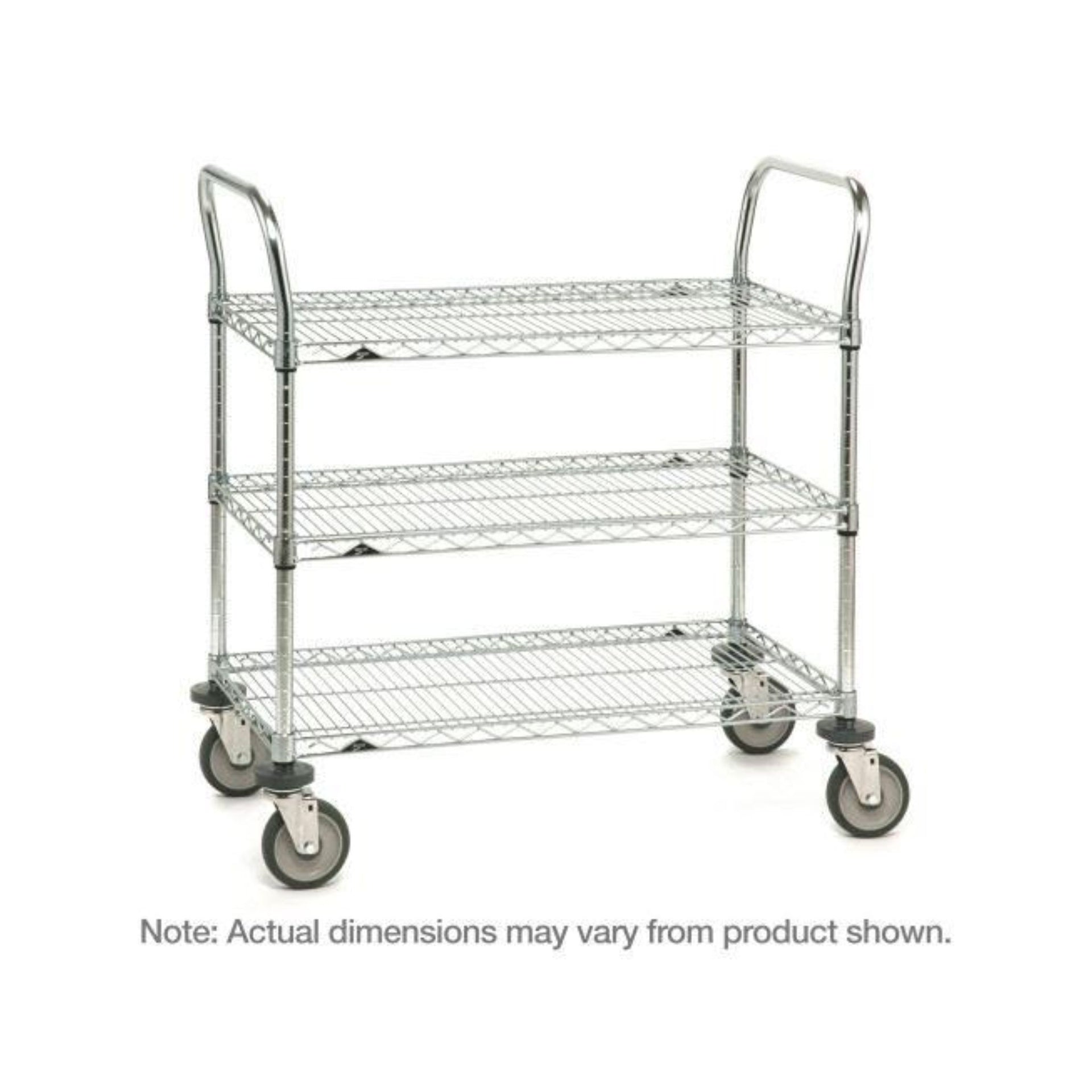 Utility Cart; 3-Shelf; 24" X 36"