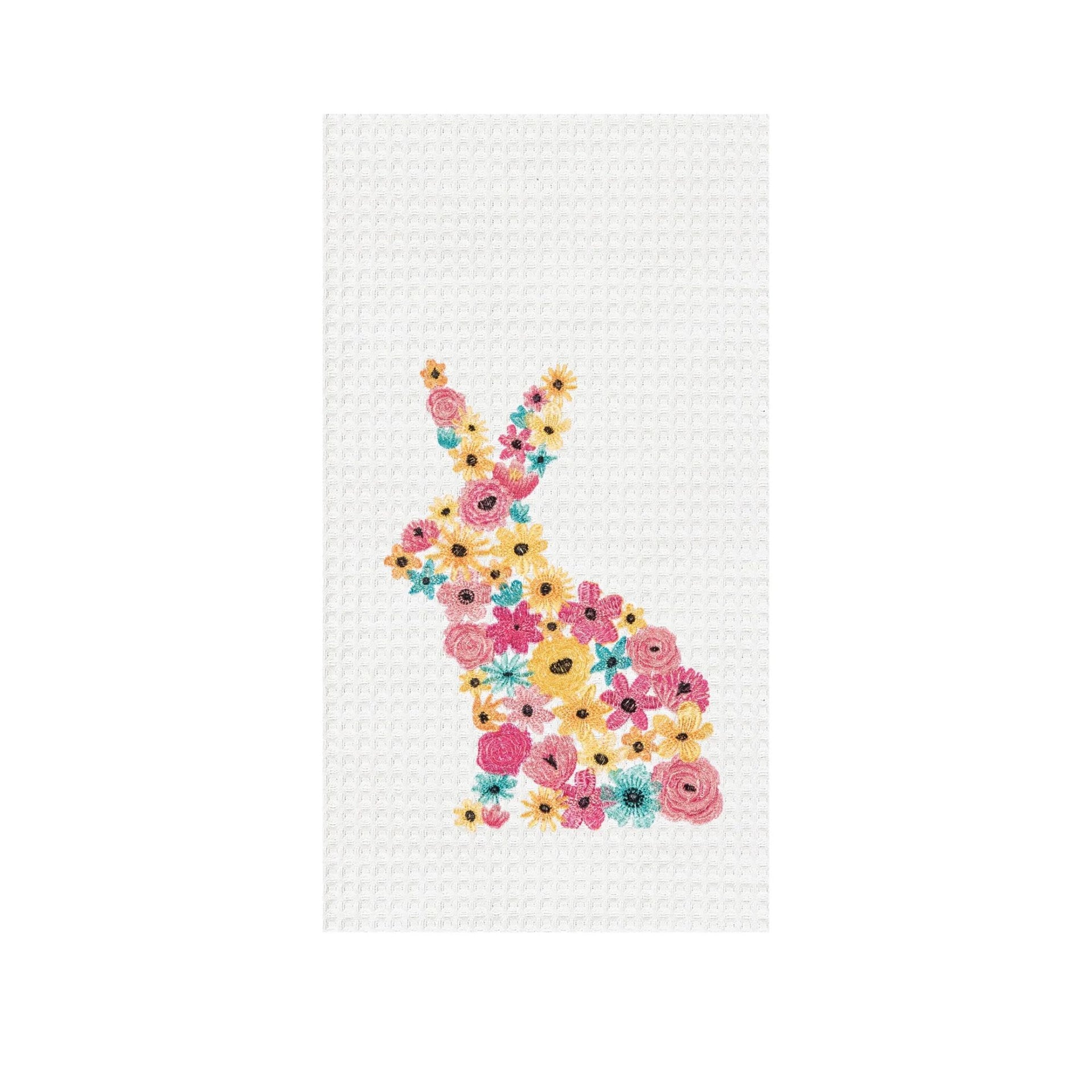 Floral Bunny Towel