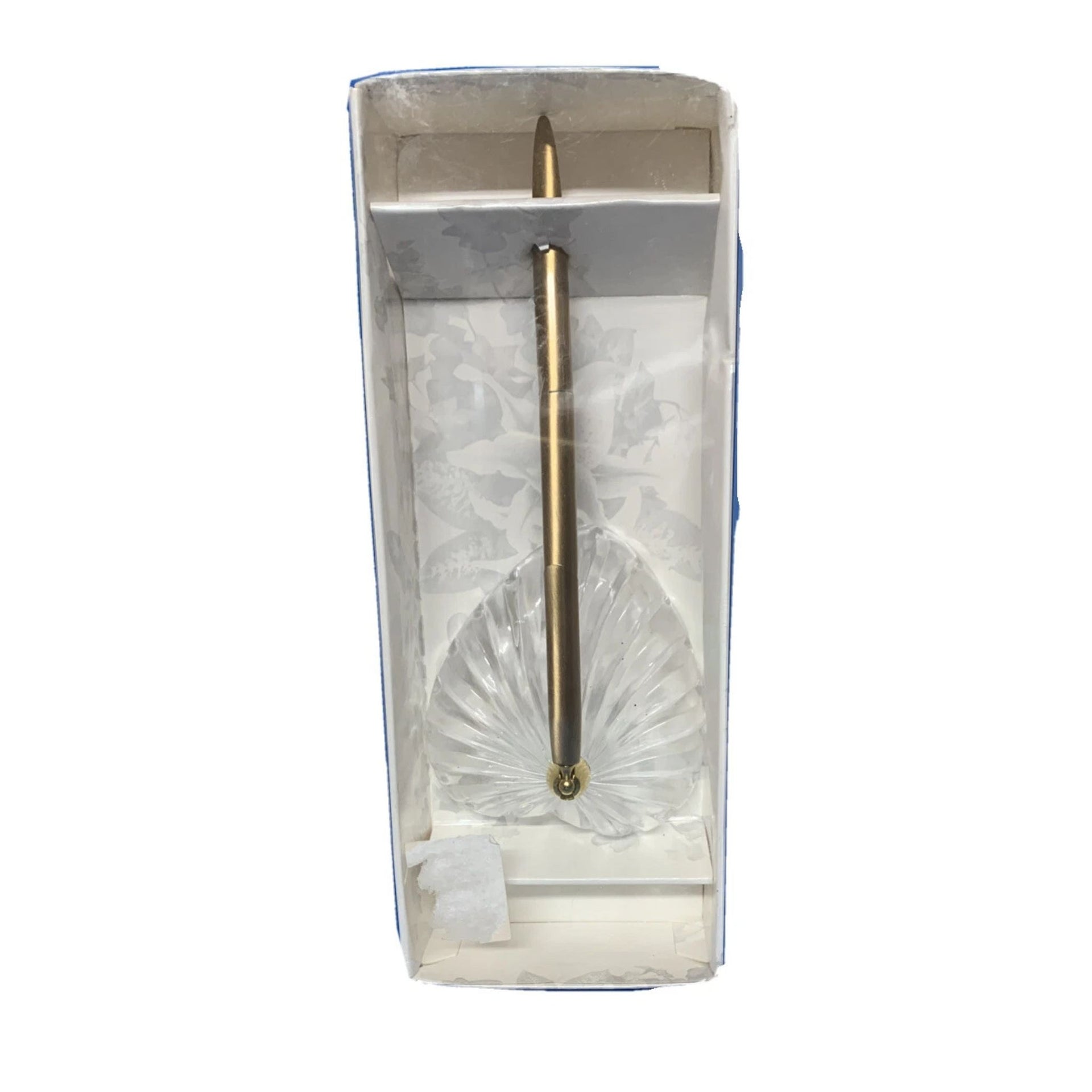 Gold Crystal Heart Pen