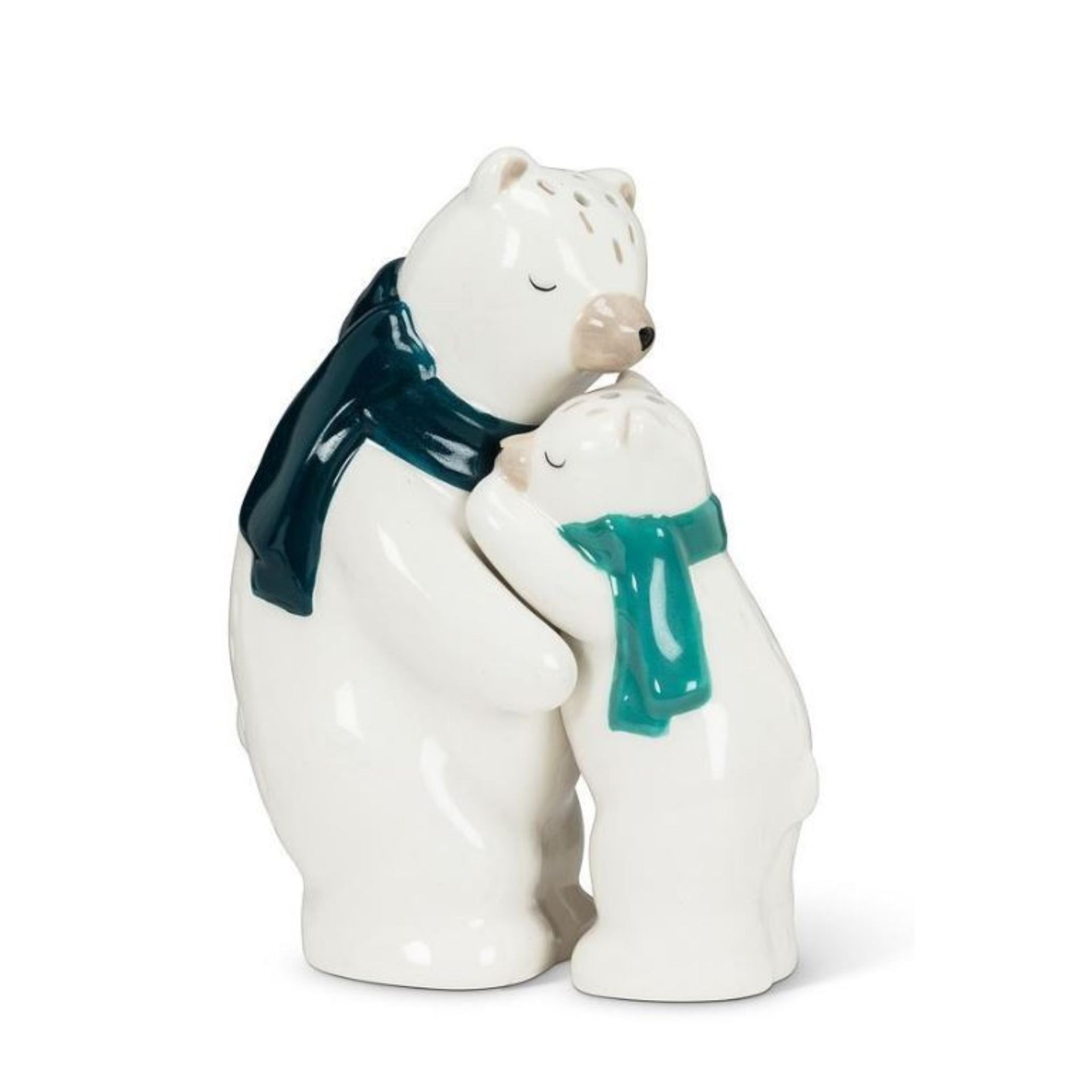 Salt/Pepper Shakers Hugging Polar Bear