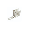 Privacy Door Sliding Satin Nickel