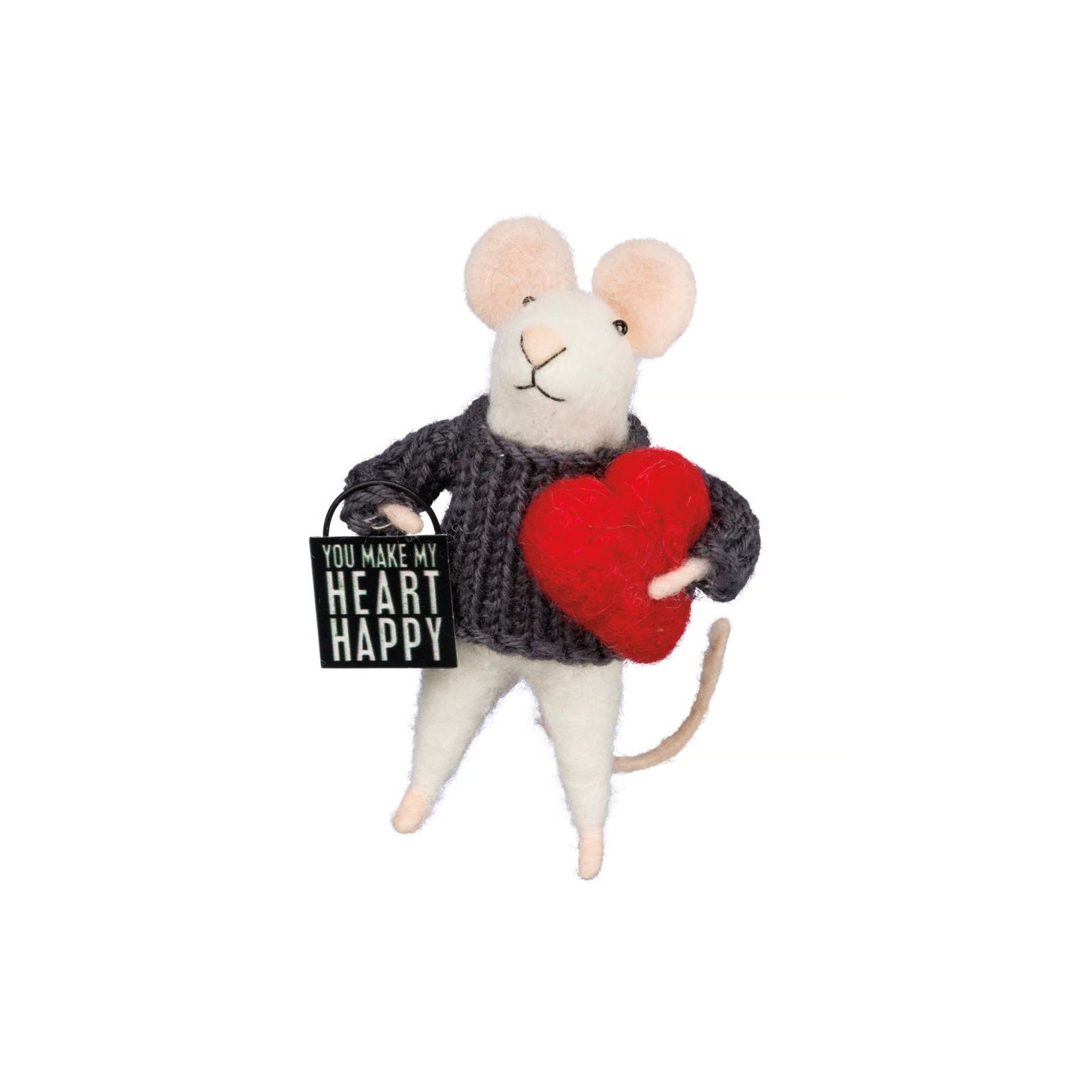 Critter Mouse Heart Happy