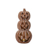 Res Light Up Faux-Terracotta Stacked Pumpkin