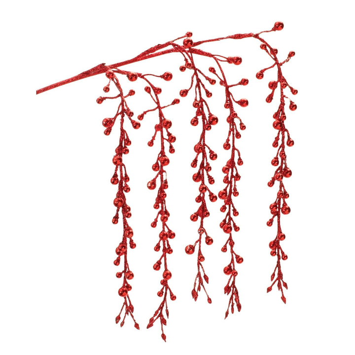 26" Hanging Glitter Berry Spray