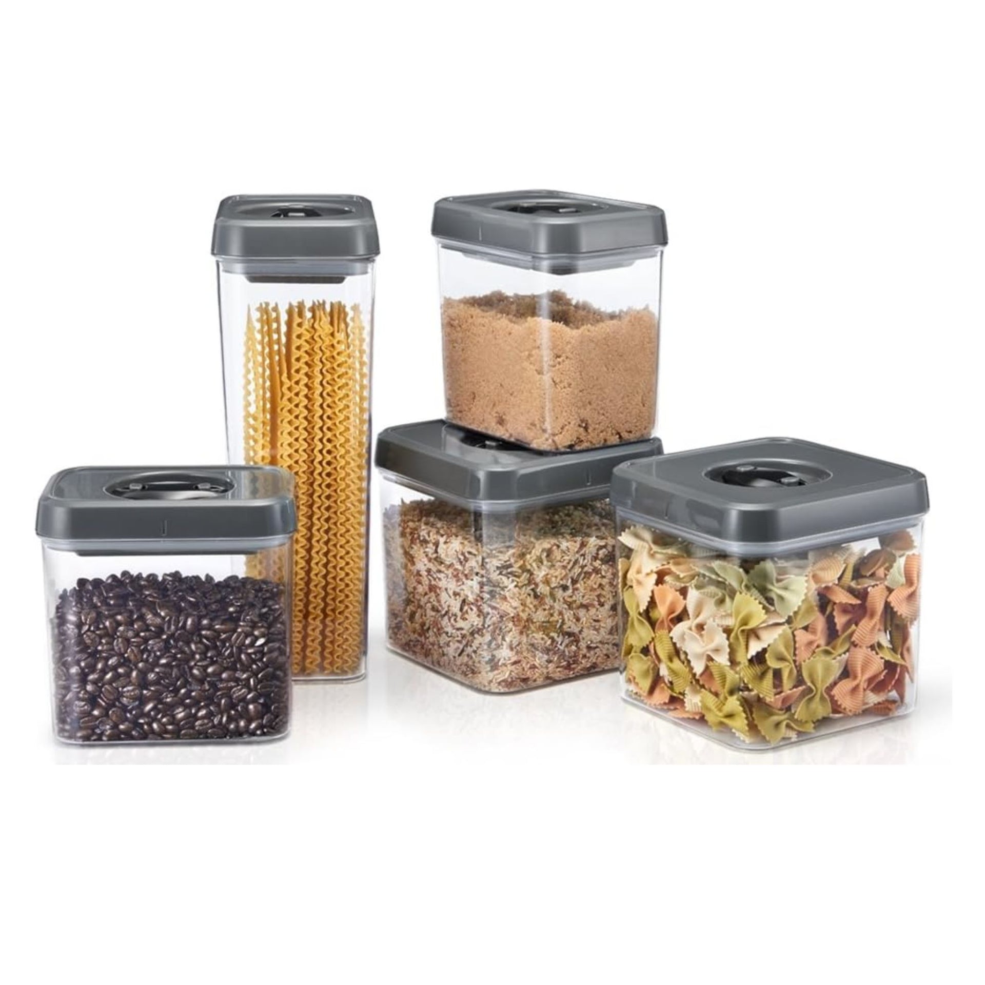Canister Set 5Pc Twist Lock
