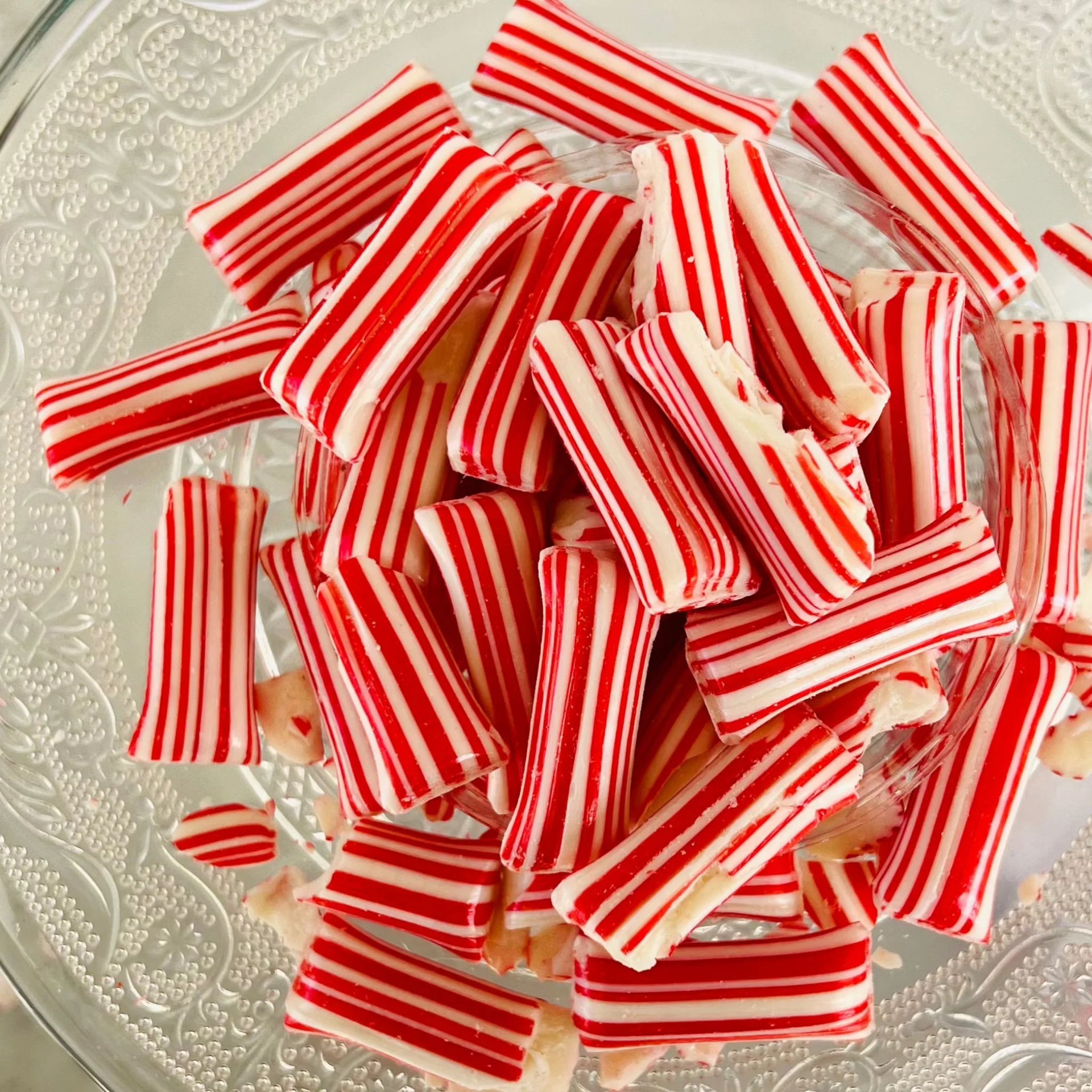 Chocolate Filled Peppermint Straws 1lb
