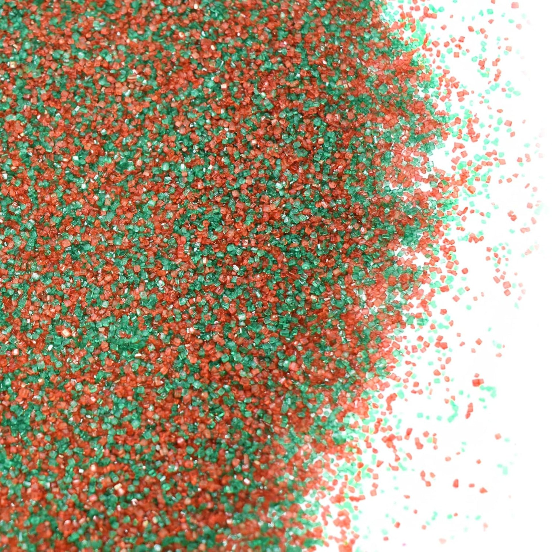 Sanding Sugar Christmas Blend (Red/Green) 4/8Lbs