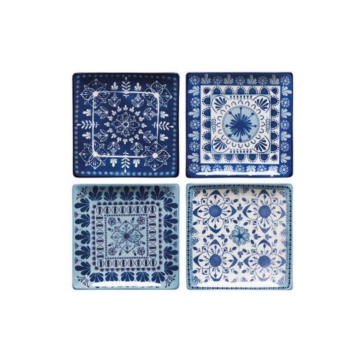 Porto Stamped Plates Set of 4