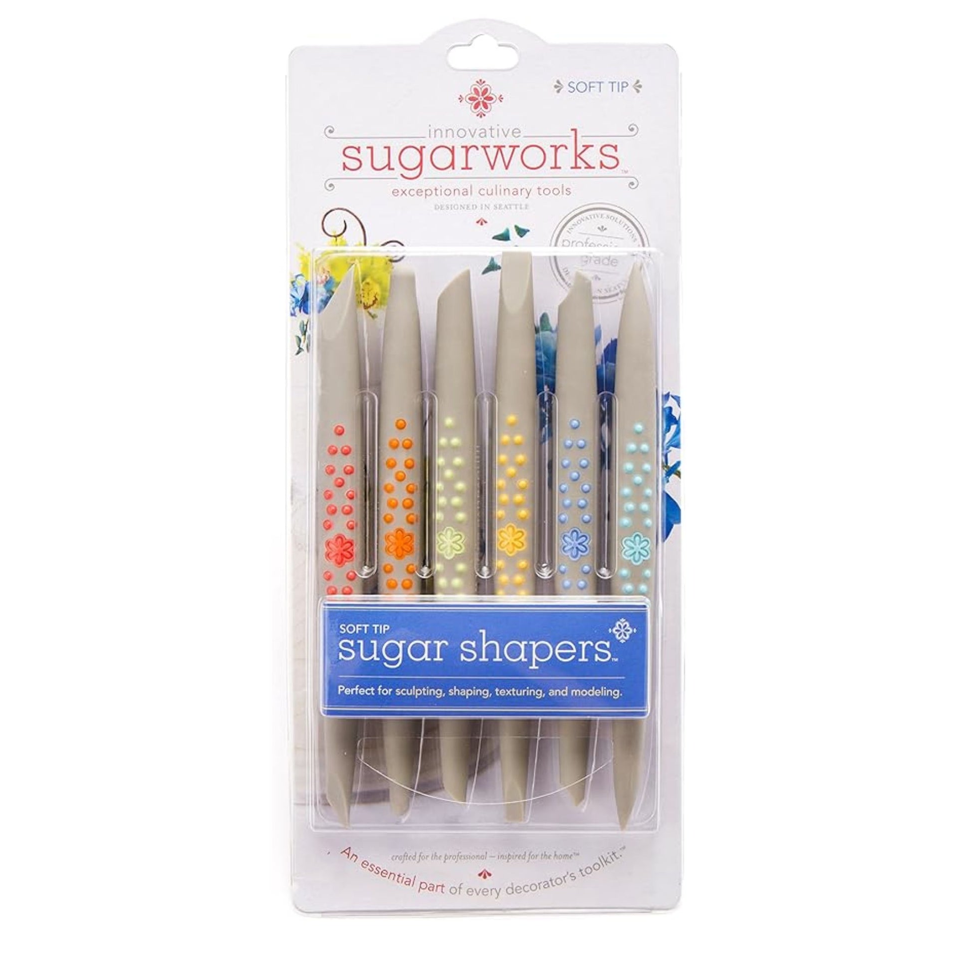 Sugar Shapers Set Of 6 Soft Tip With Mesh Bag