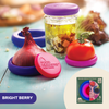 Reusable Silicone Food Savers – Bright Berry (Set of 5)
